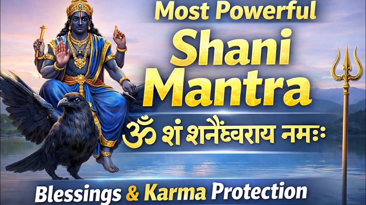 3️⃣ Most Powerful Shani Mantra | ॐ शं शनैश्चराय नमः | Shani Dev Blessings & Protection