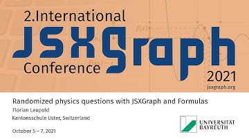 Randomized physics questions with JSXGraph and Formulas