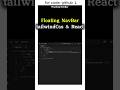 React + Tailwind: Animated Floating Navbar Tutorial #shorts #webdevelopment