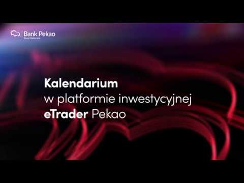 Jak korzystać z kalendarium w platformie eTrader Pekao| Bank Pekao S.A.