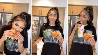 Saweetie does ASMR *JUICY* McDonald's MUKBANG - TheSaweetieMeal 🍔🍟