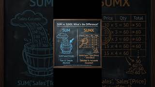 SUM Vs SUMX l. PowerBI l DAX