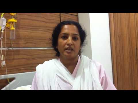 Mrs  Rekha Niar is sharing her feedback after the surgery at Sunrise Hospital by Dr Nikita Trehan