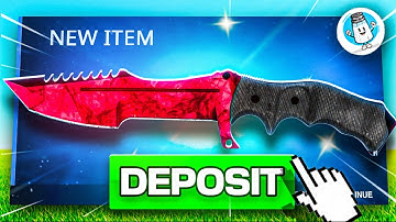 depositing my RUBY KNIFE onto CSGOROLL!