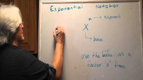 Algebra 1 Section 1.7 Exponential Notation