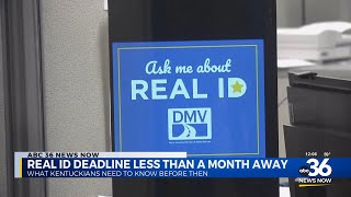 Real ID deadline less than a month away
