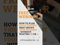 How to Plan Video Marketing Content That Grows Your Business - Without Wasting time or money WEBINAR