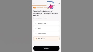 Which refers to the act of validating and voting on proposed blocks?