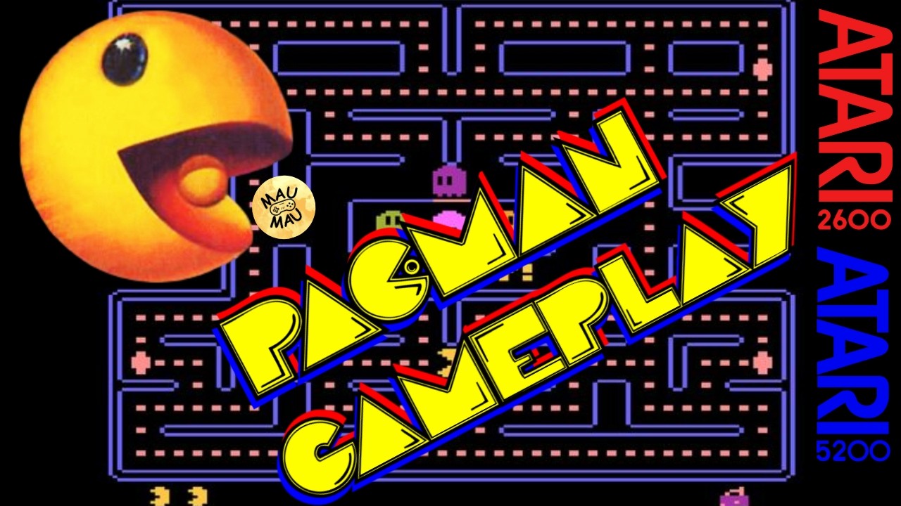 Pac-Man - Atari 2600 / Atari 5200 Gameplay