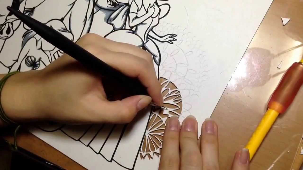 プリンセス切り絵3 Youtube