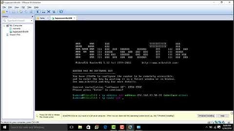 Konfigurasi Mikrotik Sebagai Gateway Menggunakan VMware