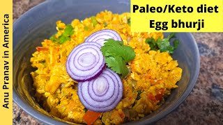 Paleo EGG BHURJI | Paleo Breakfast diet | Paleo / Keto recipes in tamil | Paleo diet recipes tamil