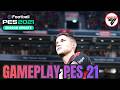 GAMEPLAY EMPATE🎮 (FLA X SAN) EFOOTBALL PES 21 NO PC GAME🎮🏆🔴