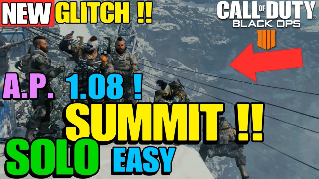BO4 GLITCH *NEW* SUMMIT SOLO WALLBREACH AFTER PATCH 1.08 GOD MODE SPOT ROOM PS4 XB1 AFTER PATCH 1.08