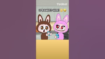 I PRANKED HIM 🤣 | Labubu | Pop Mart #labubu #animation #cute #funny #memes #meme #prank