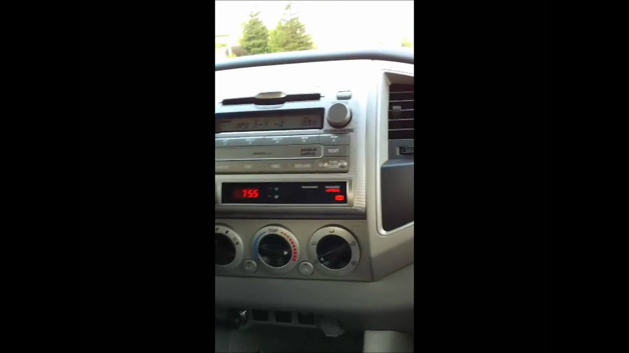 Defective 2011 Toyota Tacoma Stereo - YouTube