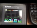 ZL7-2 2meter 7 Element Yagi on vector analyzer / analyser KVE520