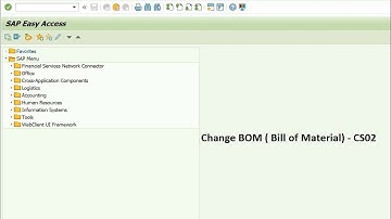 How to change Bill of Material || SC video 2