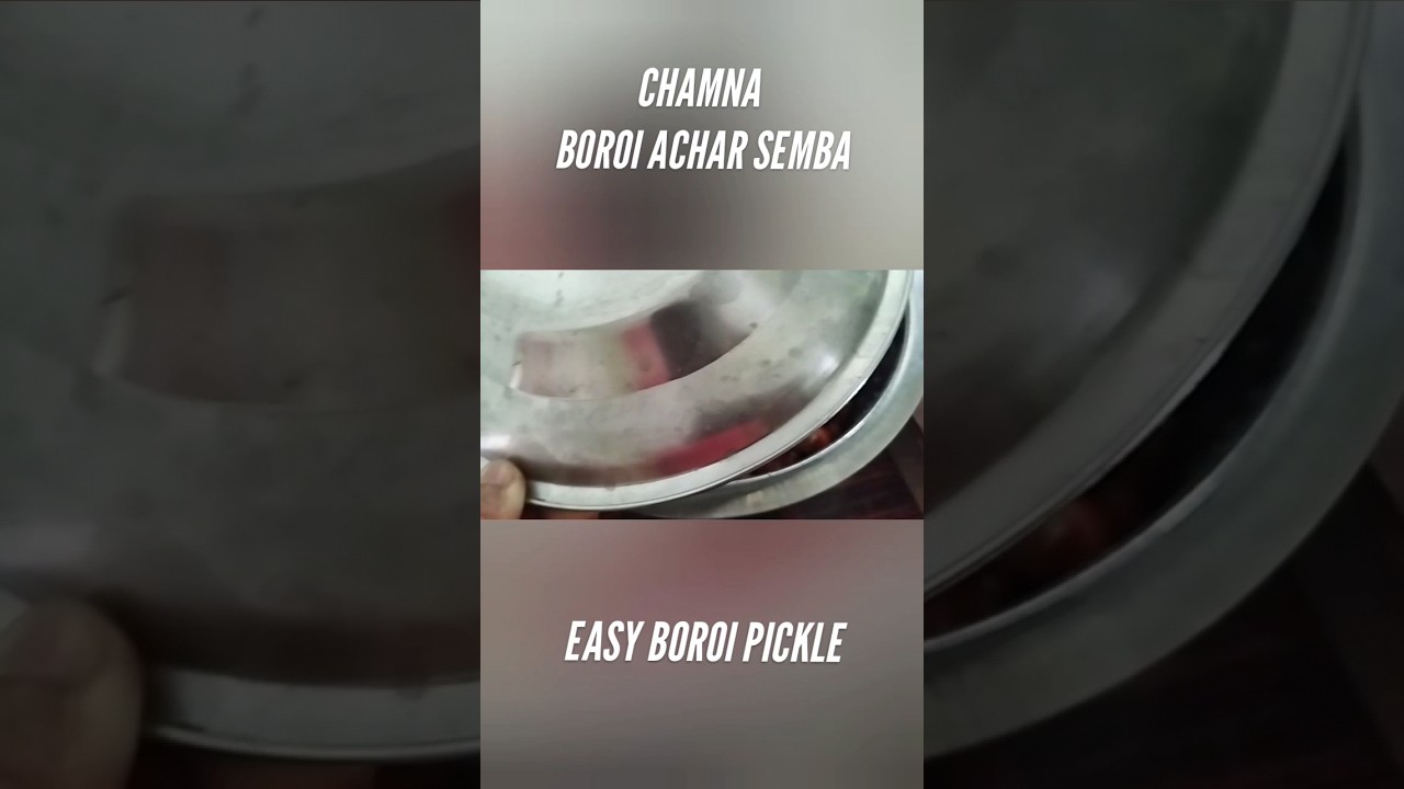 How to make simple boroi pickle | Boroi pickle laina semba 