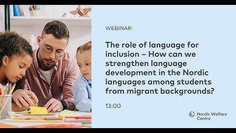 Webinar: The role of language for inclusion