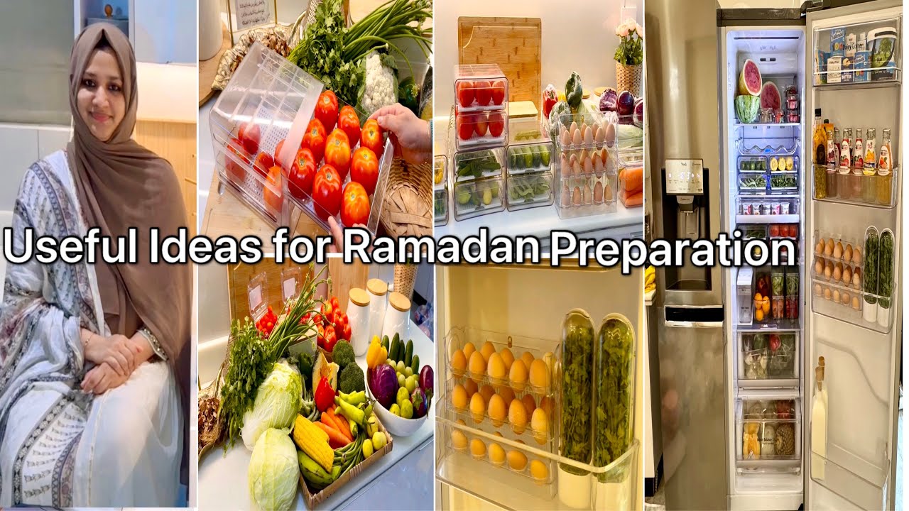 FRIDGE ORGANIZATION AND RESTOCK// MEAL PREP|RAMADAN PREPARATION VLOG 2024