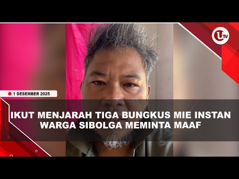IKUT MENJARAH TIGA BUNGKUS MIE INSTAN DEMI ANAK, WARGA SIBOLGA MEMINTA MAAF | U-NEWS