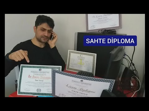 Video: Gerçek Bir Diploma Nasıl Ayırt Edilir