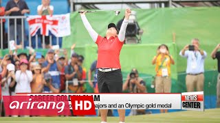 Olympic golf champion Park Inbee returns home from Rio