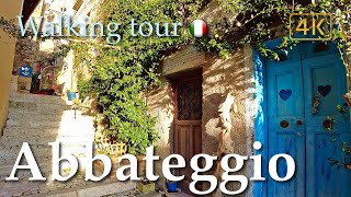 Abbateggio (Abruzzo), Italy【Walking Tour】History in Subtitles - 4K