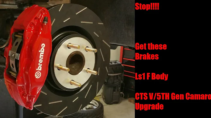 Cheap and easy way to upgrade LS1 Camaro or Trans Am brakes. CTS V Brembo install.