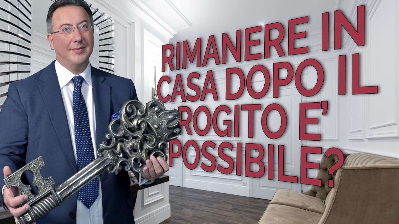 RIMANERE IN CASA DOPO IL ROGITO E’ POSSIBILE?