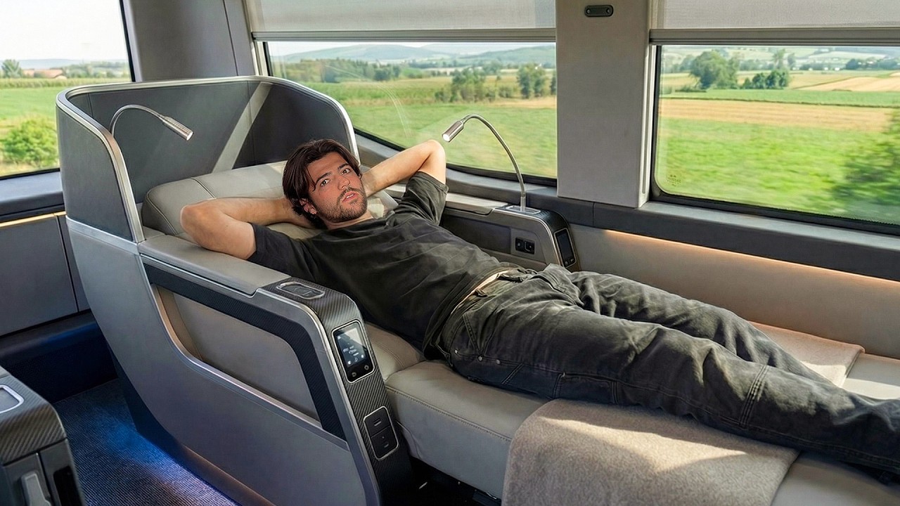 Я прокатился на спальном автобусе первого класса в Европе.