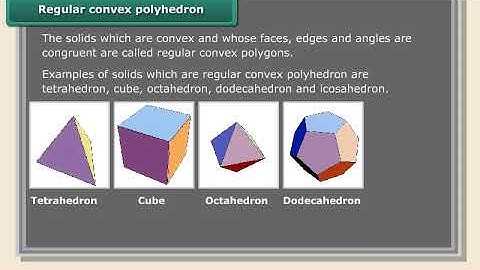 Regular convex polyhedrons