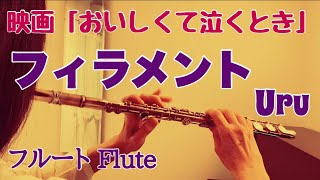 フィラメント/ Uru 映画『おいしくて泣くとき』主題歌【フルートで演奏してみた】"Filament" 2025年