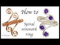 How to spiral wirework ring