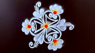 2 Attractive simple rangoli muggulu designs with dots ❤️ New Kolam Designs ❤️ small muggulu 2 Attractive simple rangoli muggulu designs with dots ❤️ New Kolam Designs ❤️ small muggulu
