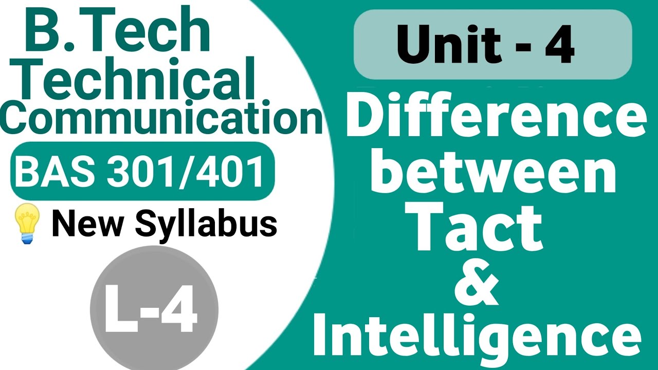Difference Between Tact Intelligence L 4 Unit 4 Technical difference-between-tact-intelligence-l-4-unit-4-technical