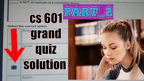 CS-601 GRAND QUIZ SOLUTION 2020|PART-2|#VU STUDENTS