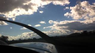 Taking off at Welshpool Airport