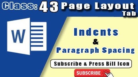 indents, paragraph spacing in ms word/urdu/hindi lecture