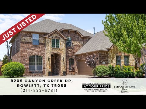 9209 Canyon Creek Dr, Rowlett, TX home video tour