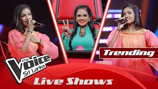 Video thumbnail of "Sathisha Bhatt | Sathapena Kala (සැතපෙන කළ විඳ නිදි සුවේ) | Live Shows | The Voice Sri Lanka"