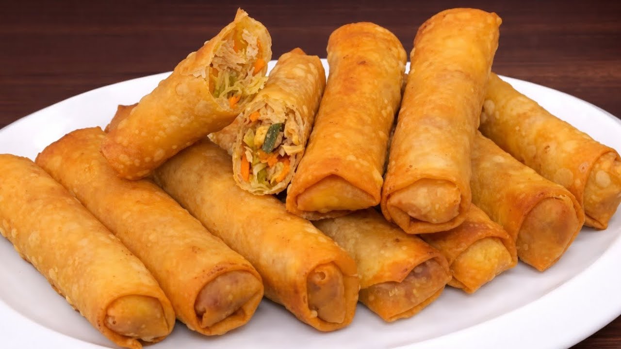 Ramadan Special👌Crispy Chicken Spring Rolls 👌Iftar Special Recipe | Evening Snacks 👌