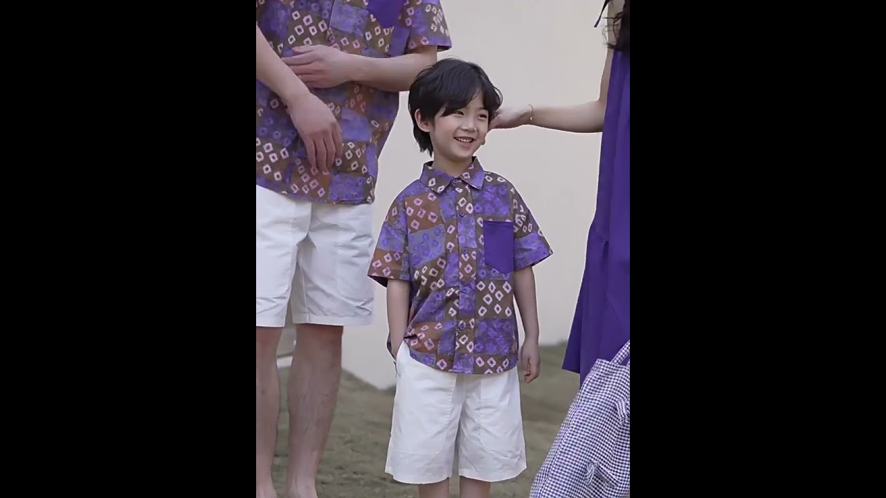 Hsu baby store親子裝-一家四口碎花系列H3508