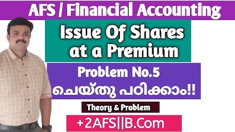 Issue of Shares at a Premium/Problem and Solution