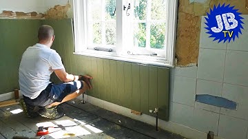 How to install tongue & groove MDF panelling