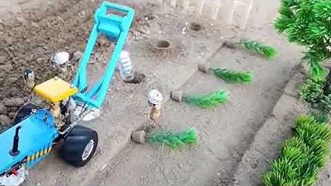 diy tractor tree planting machine science project | hole digger machine |@shancreator01 