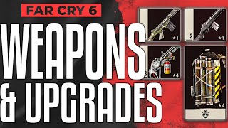 Far Cry 6 WEAPONS How To Upgrade, Customize and Unlock Weapon Gadgets