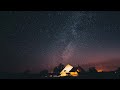 Shooting Star Night Lapse at Camp
