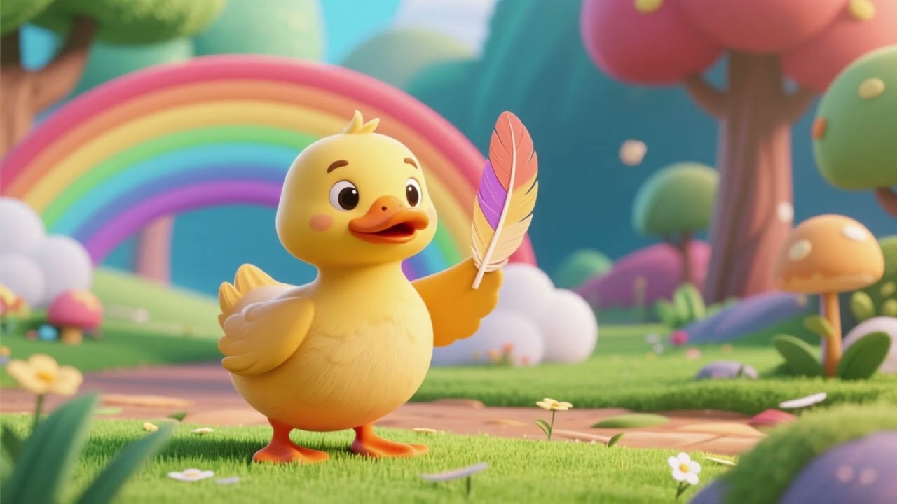 Duckling and the Rainbow Feather Quest | Adventure & Color Kids Songs